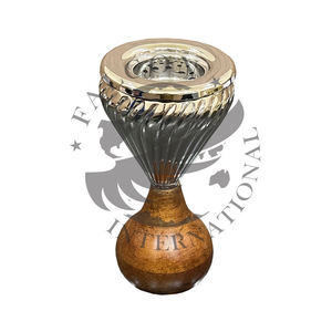 เตาเผากำยานอินเดีย สแตนเลส ฐานไม้จันทน์หอม สำหรับกำยานอู๊ด บาคูร์ หรูหรา กำจัดกลิ่น ทนทาน ใช้ได้ทุกฤดู ขายดี - Product Image 1