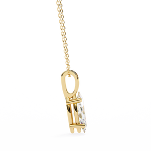 Pendentif en or 18 carats avec diamant et pierre précieuse de laboratoire - Product Image 4