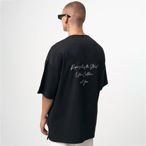 Venta caliente de los hombres de color sólido de gran tamaño Camiseta deportiva logotipo personalizado 100% algodón de manga corta al aire libre desgaste 1 pieza ropa deportiva - Product Image 6