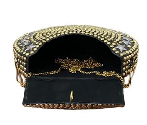 Sac à main unique en mosaïque, inspiré du design de sac à main en mosaïque, sac à main traditionnel, sac à main bohème argenté, pochette de soirée de créateur - Product Image 2