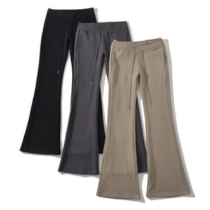 2024 nuevo diseño Sexy pantalones de chándal Acampanados para mujer ropa de gimnasio para otoño pantalones y pantalones de moda para mujer - Product Image 1