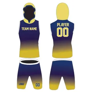 Ensembles confortables d'uniformes de football de l'équipe 7v7 personnalisés et respirants légers conçus pour les joueurs - Product Image 4