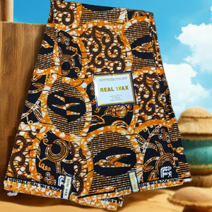 100% Bông Ban Đầu Bất Sáp Ankara Vải 2023 Phi In Vải Ăn Mặc Mô Phi Vải 6 Yards - Product Image 2