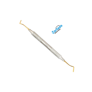 Empaquetador de cordón Dental, puntas de doble punta de 1,5 MM, mango hueco redondo chapado en oro, Instrumentos dentales de diseño ergonómico - Product Image 5