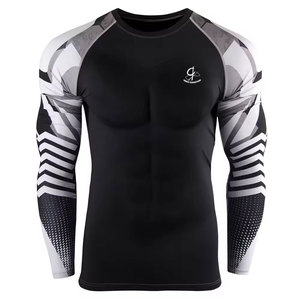 Anti-rides prix raisonnable meilleur Design Rash Guard avec Logo personnalisable poids léger hommes Rash Guard - Product Image 2
