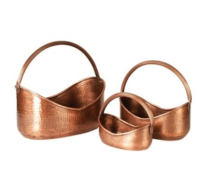 Cubo de almacenamiento decorativo de Metal con estilo de alta calidad, cesta de decoración del hogar negra mate de hierro y Metal - Product Image 3