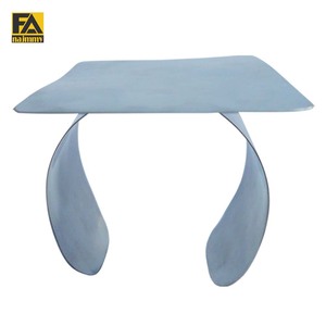 Palette de mélange de maquillage en acier inoxydable, surface plate avec anneau, support réglable mains libres, modèle léger FAP # 813 - Product Image 2