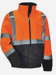 High Quality Long Sleeve Hi Vis Safety <b>Reflective</b> Jacket Customized Color & Logo Polyester <b>Material</b> - Product Image 5