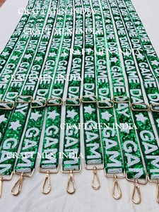 Venta caliente correas de cuentas personalizadas creativas hechas a mano lentejuelas estrella forrada bolsa de algodón gancho Cierre de bucle diseño plegable para la universidad - Product Image 4