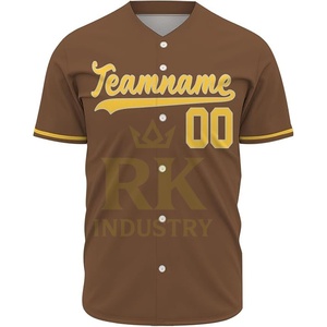 Camiseta de Béisbol al por Mayor, Unisex, Personalizable por Sublimación, Nueva Llegada, Alta Calidad, 100% Poliéster, Secado Rápido, para Equipos Deportivos - Product Image 3