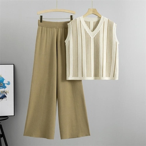 ชุดเสื้อสเวตเตอร์ฤดูร้อนผ้าทอแจ็คการ์ดสั่งทำพิเศษสำหรับผู้หญิง คุณภาพสูง ระดับพรีเมียม ผ้าสแปนเด็กซ์/โพลีเอสเตอร์ ระบายอากาศได้ดี บริการพิมพ์ลายแบบ OEM - Product Image 1