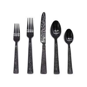 Cubiertos de metal con acabado dorado de primera calidad, juego de cubiertos moderno atractivo al por mayor de La India para compradores internacionales - Product Image 6