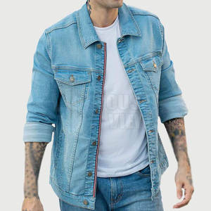 Chaqueta vaquera ligera para hombre, chaqueta vaquera cómoda para hombre, chaqueta vaquera fácil de usar para hombre, chaqueta de invierno - Product Image 1