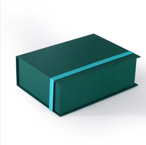 Caja de regalo plegable Kraft verde al por mayor, embalaje cosmético de cartón plegable con revestimiento UV, laminación mate, materiales reciclados - Product Image 4