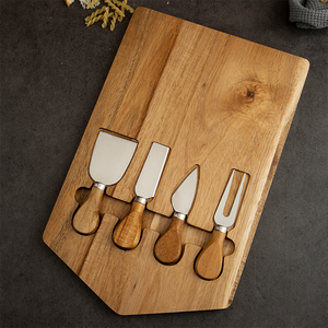 Grande planche à découper en bois pour la cuisine, pour couper les légumes, la viande, les fruits et préparer les aliments - Product Image 5