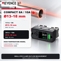 Capteur de débit à haute température KEYENCE FD-H10K, capteur de débit de liquide ultrasonique à pince pour tuyau de 13-18 mm, 20-30 L/min