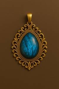 Déclaration Royale Labradorite Pendentif En Argent Sterling 925 14k Plaqué Or Antique Boho Fait Main Collier Cadeau Pour Les Femmes - Product Image 6