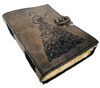 Carnet de notes féerique, journal intime, carnet de croquis, cadeau, journal à couverture rigide en cuir celtique, motifs authentiques, carnet vintage, journal intime envoûté