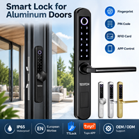 Serrure de porte intelligente sans clé IP65 norme européenne pour appartement et hôtel, gestion à distance par application TTLOCK et mot de passe, pour l'approvisionnement des projets