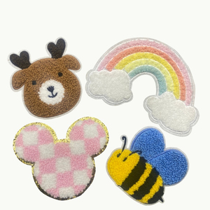 แผ่นผ้าปักลายการ์ตูนผ้ากำมะหยี่สำหรับรีดติดเสื้อแผ่นปักลายการ์ตูนอนิเมะแบบกำหนดเอง - Product Image 5