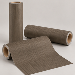 Película Autoadhesiva de PVC con Diseño de Madera Gris Oscuro MORLENX, Impermeable, para Renovar Muebles y Gabinetes - Product Image 2