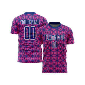 Oem Service Nouveau Maillot de Football Imprimé Sublimé Col en O Tissu de Haute Qualité Haut Maillot de Football Tendance - Product Image 1