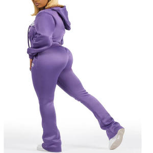 Ensemble de survêtement confortable pour femmes, jogging, coupe ajustée, respirant, ensemble athlétique pour la salle de sport, la course à pied, l'entraînement, la remise en forme - Product Image 4