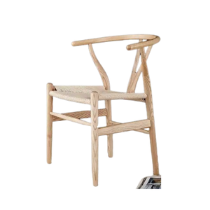 Prix de gros Hans Wegner Y chaise salle à manger chaise en bois massif avec tissu tissé Rush Seat Direct Factory - Product Image 5