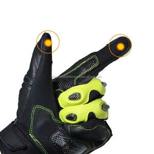 Unisex Racing <b>Gloves</b> Microfiber Non-Slip Carbon Fiber Protective Shell Anti-Abrasion Reflective Strip <b>Touchscreen</b> Compatible - Product Image 5