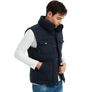 Gilet d'hiver matelassé pour homme, de haute qualité, tendance, imperméable, décontracté, demi-manches, élégant, à capuche, respirant, avec OEM - Product Image 2