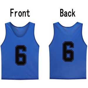 Nilon Mesh <span class=keywords><strong>Pinnies</strong></span> Scrimmage rompi Tank Top anak muda dan dewasa <span class=keywords><strong>Pinnies</strong></span> bernomor Penny jersey untuk sepak bola olahraga tim - Product Image 3