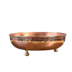Cuenco de Cobre de Tamaño Mediano, Vajilla de Metal, Cuenco de Comida de Cobre, Calidad Superior, Cuenco para Servir Alimentos de Cobre Pulido Brillante - Product Image 3