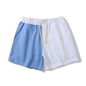 Unisex High Quality 100% Cotton Fleece Sweat <b>Shorts</b> Breathable Lightweight Custom Logo Twin Colors Reasonable Prices High Street - Product Image 2