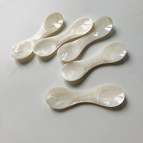 Cuillère en coquillage fabriquée à la main-nacre naturelle pour un dîner raffiné, superbe cuillère en nacre - Product Image 2