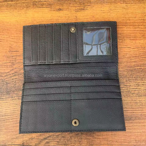 El más vendido hecho a mano vaquera cuero genuino Floral mano Tooled Western mujeres billetera con tallado a mano última mujer billetera de lujo - Product Image 4