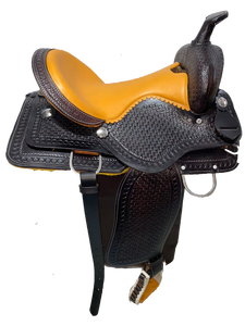 Juego de sillín de caballo ecuestre de alta calidad de cuero genuino Western Barrel Racing Trail Classic Quality Leather Horse Tack - Product Image 4