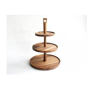 Soporte de pastel de madera de diseño especial soporte de exhibición de pastel y pastelería soporte de pastel de larga duración fácilmente ensamblado - Product Image 4