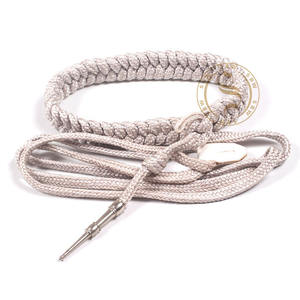 Meilleure qualité Premium personnalisé officier uniforme Aiguillettes soie filaire cordons d'épaule en laiton conseils Logo accessoire meilleure qualité - Product Image 4