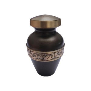 Handcrafted Urn for Human Ashes | Premium <b>Memorial</b> <b>Keepsake</b> | Premium Adult brass Urn <b>Box</b> - Product Image 3
