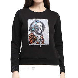 Vente en gros Sweat-shirts à capuche d'hiver en tissu éponge col montant personnalisés pour femmes OEM Streetwear - Product Image 1