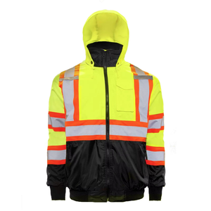 Veste réfléchissante de sécurité d'hiver de haute qualité pour le travail en plein air motif de vêtements de travail de protection vêtements de sécurité réfléchissants - Product Image 6