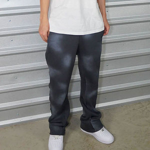 Custom Vintage Flared Joggers Pantalones de chándal de algodón lavado, Y2K Streetwear OEM Factory. - Product Image 2