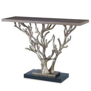 Nouvelle table console en métal de conception moderne avec finition dorée antique de qualité supérieure et design élégant pour l'entrée et le salon - Product Image 3