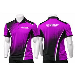 Camiseta de Golf OEM para Hombre con Logotipo Personalizado |   Ropa Deportiva Transpirable de Manga Corta, Tejida, 100% Algodón - Product Image 4