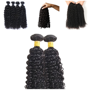Trame de cheveux bouclés malaisiens vierges de qualité supérieure, extensions de cheveux bruts humains à faible entretien, boucles rebondies et définies - Product Image 1