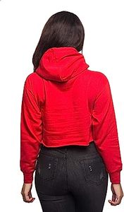 Cotton Fabric Ladies Blank GYM Long Sleeve Tracksuit Crop <b>Tops</b> Croptop Sweatshirt Custom LOGO <b>Cropped</b> Hoodie for Women - Product Image 4