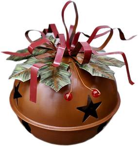 Fabricant de cloches de décorations de Noël pour l'artisanat Décoration d'intérieur Ornements de Noël en métal Décorations de Noël lot de 10 - Product Image 4