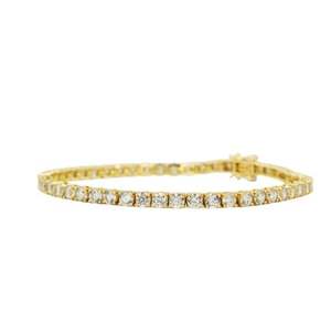 VVS1 Lab Grown Diamond Tennis <b>Bracelet</b> Luxury <b>925</b> <b>Silver</b> 2mm-7 Inch Sizes Rhodium-Plated Women <b>Men</b> Manya Sells Services G Color - Product Image 4
