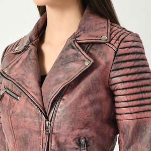 Vestes en cuir pour femmes à bas prix pour dames nouveauté à la mode personnalisée en vrac quantité femmes veste en cuir véritable - Product Image 2
