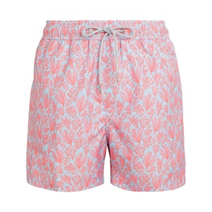 Premium Men's <b>Hawaiian</b> Print <b>Shorts</b> Lightweight Casual Summer Bottoms Elastic Waist Tropical Pattern Vacation Wear Private Label - Product Image 1